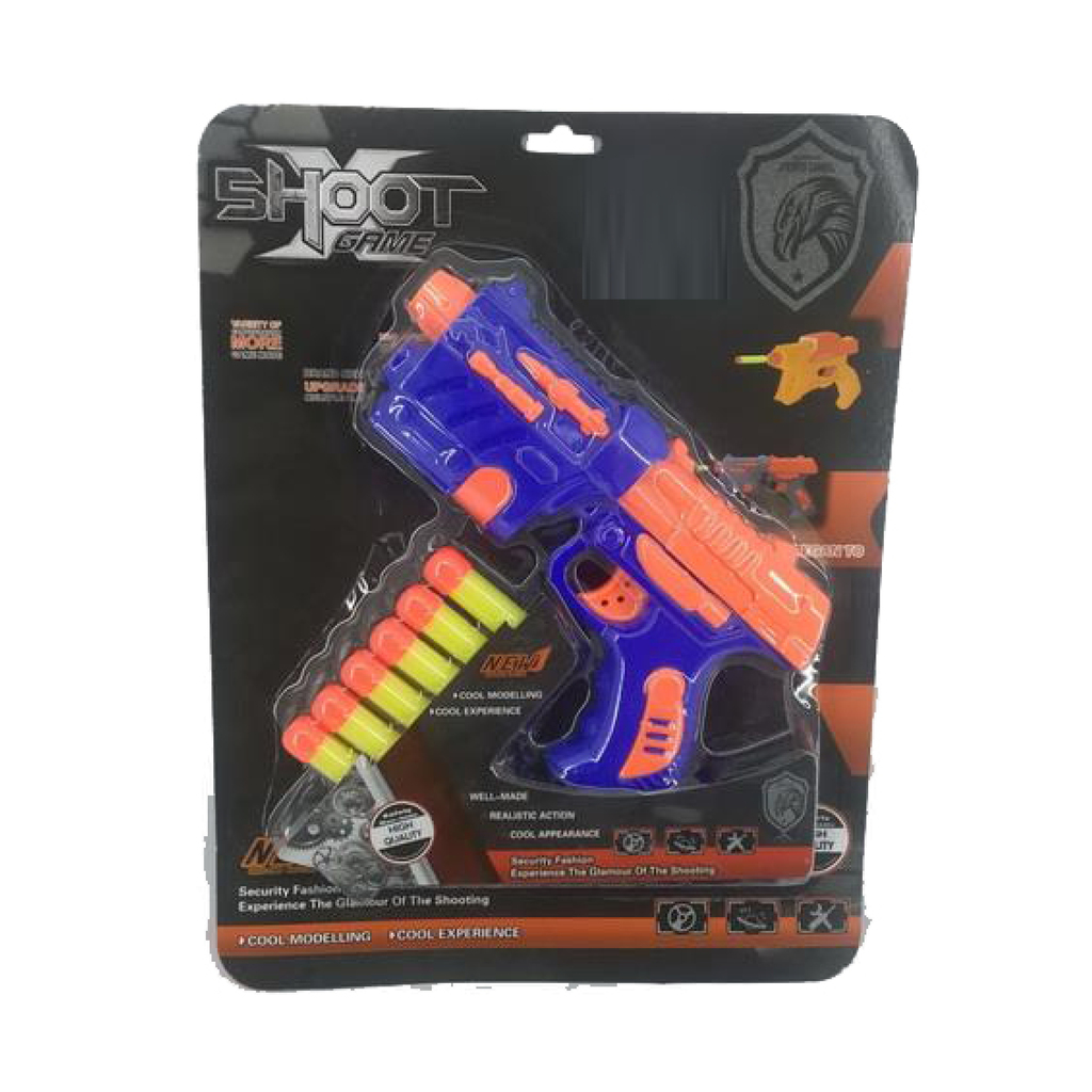 PISTOLA LANZA DARDOS 35 X 27 X 4 CM