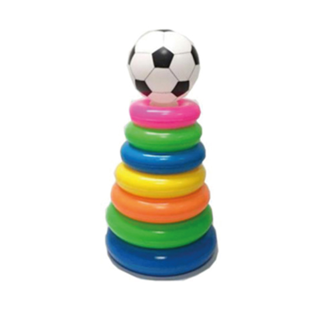 JUEGO DE AROS PELOTA DE FUTBOL 23X12X12CM