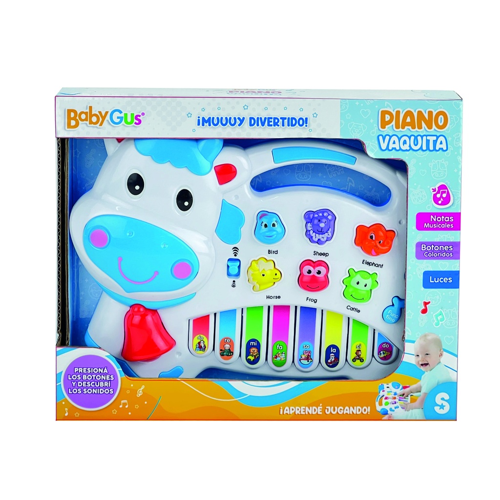 PIANO VACA CON SONIDO 26 X 21 X 5 CM