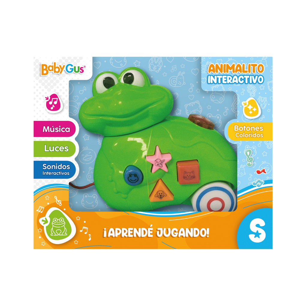 JUEGO INTERACTIVO CON LUZ Y SONIDO 21 X 13 X 5 CM