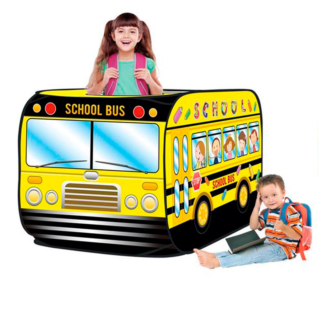 CARPITA PLEGABLE AUTOBUS ESCOLAR 115X75X75CM