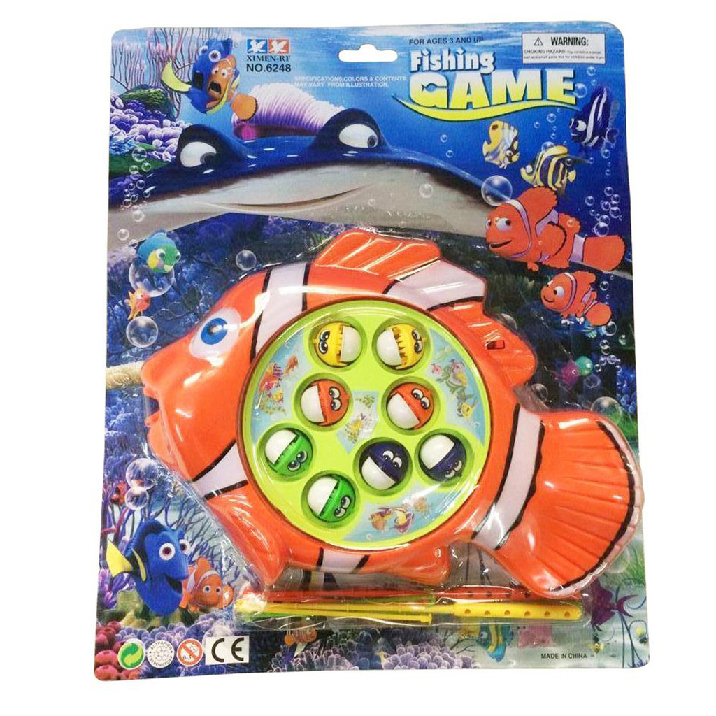 JUEGO DE PESCA PEZ PAYASO 32 X 26 X 4 CM