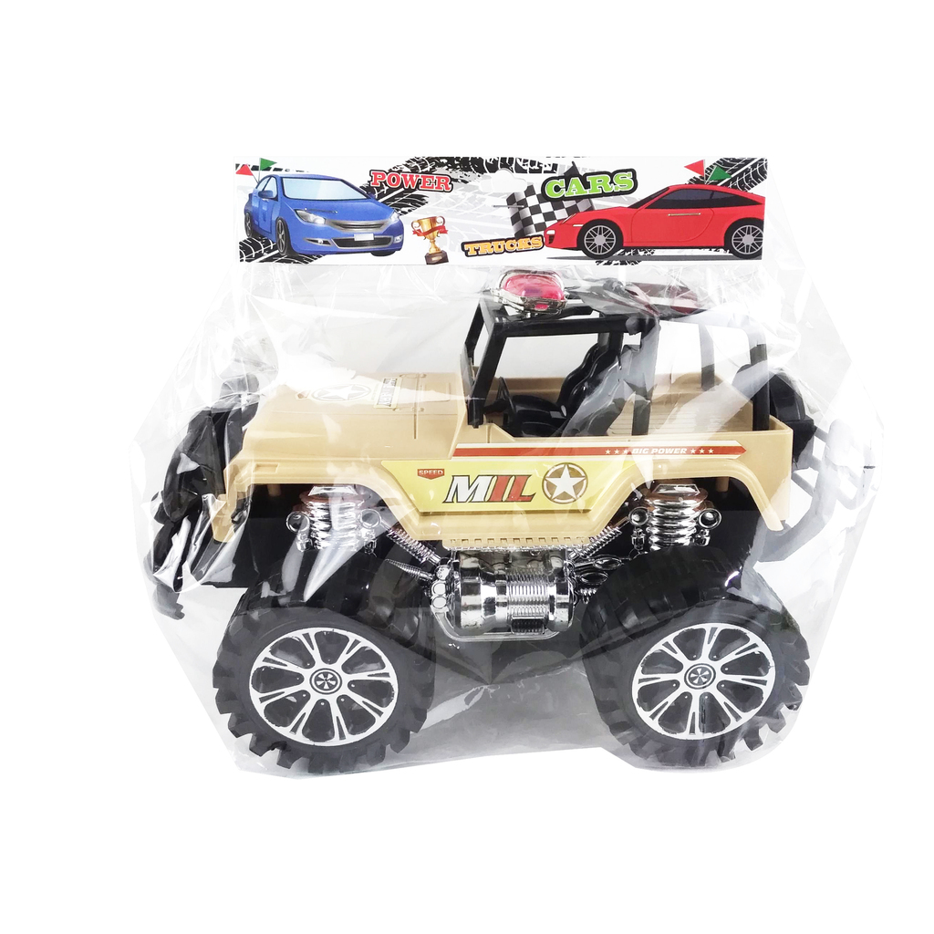 CAMIONETA MILITAR A FRICCION 28 X 19 X 17 CM