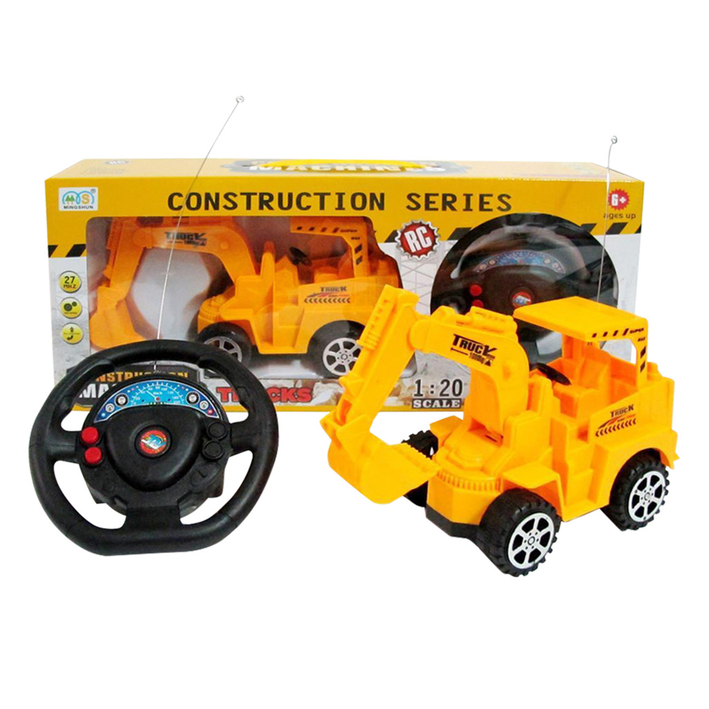 SUPER CAMION DE CONSTRUCCION A RADIO CONTROL 37 X 16 X 9 CM