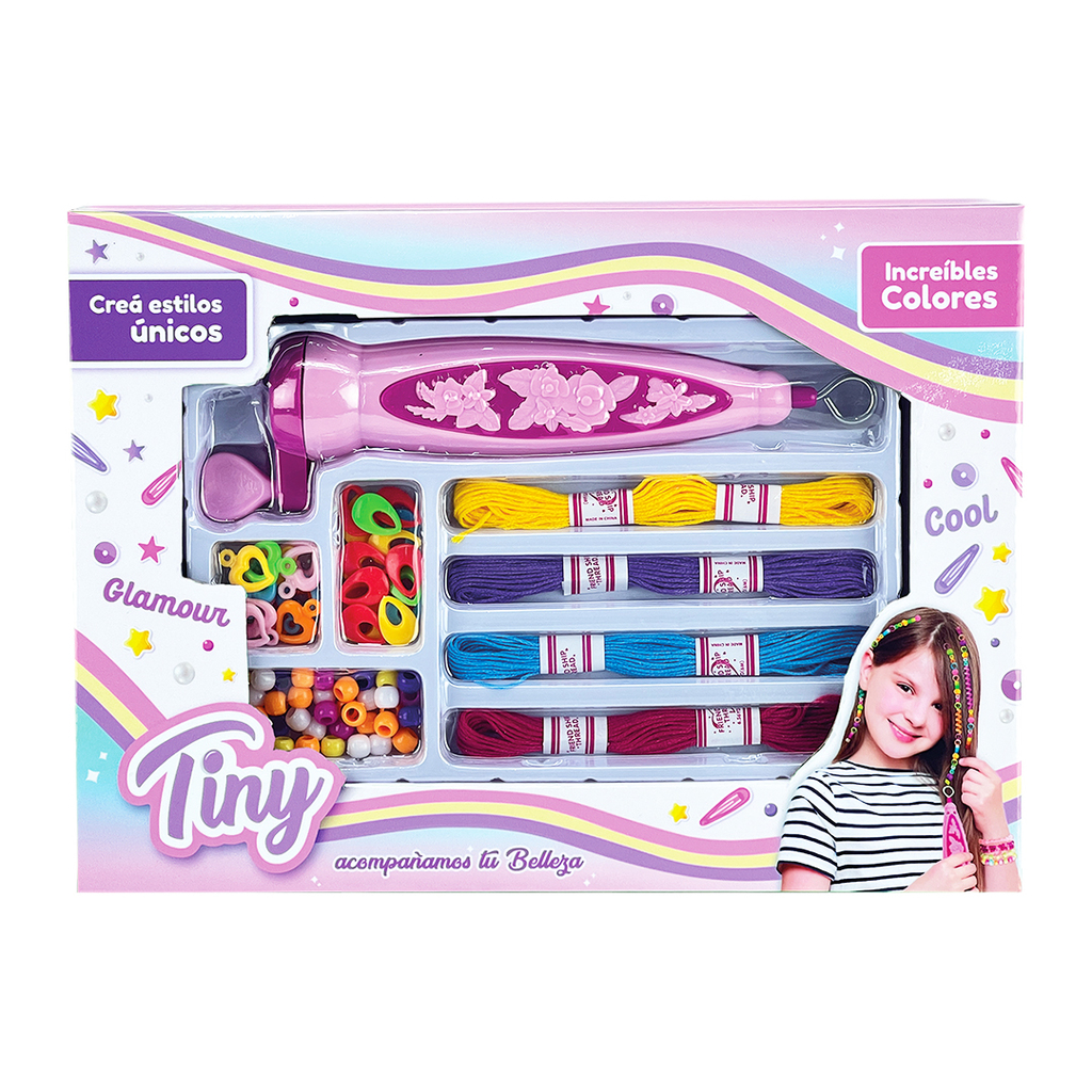 MAQUINA PARA HACER TRENZAS CON SET DE BIJOUTERIE (EN CAJA) 30 X 22 X 5 CM