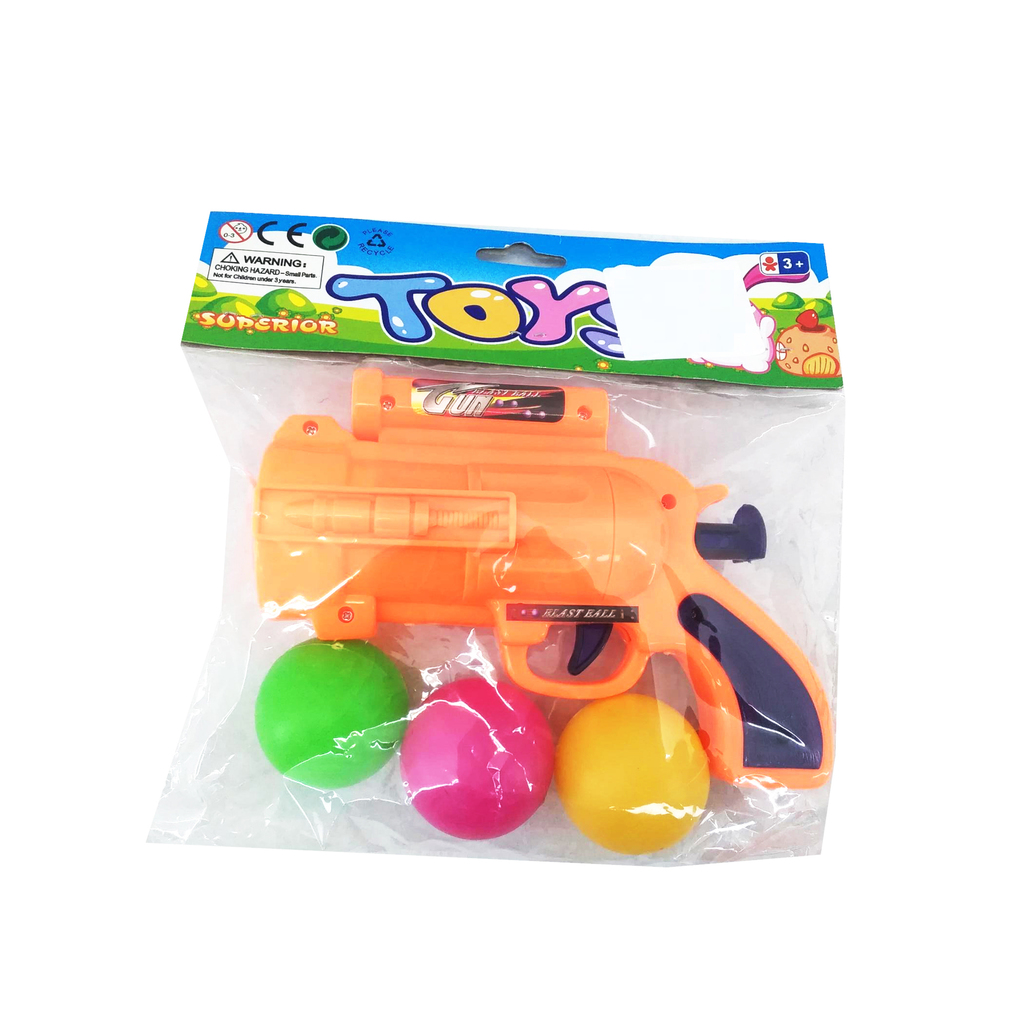 SUPER PISTOLA LANZA BOLAS 18 X 16 X 6 CM