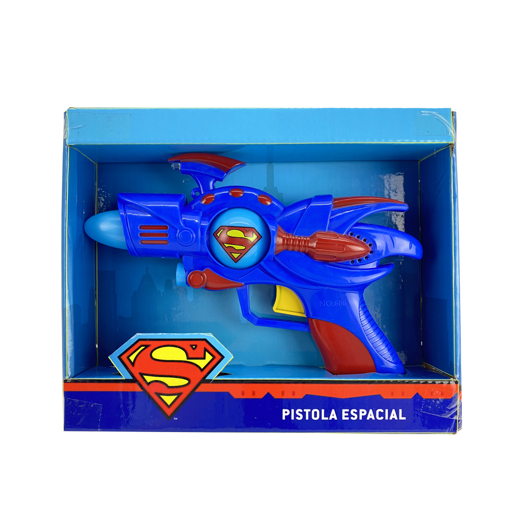 PISTOLA DE SUPERMAN CON LUZ Y SONIDO