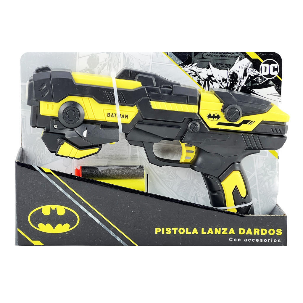 PISTOLA LANZA DARDOS BATMAN 25 X 17 X 6 CM
