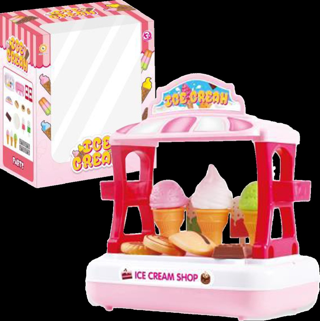 SUPER SET DE HELADERIA CON ACCESORIOS 29 X 26 X 17 CM