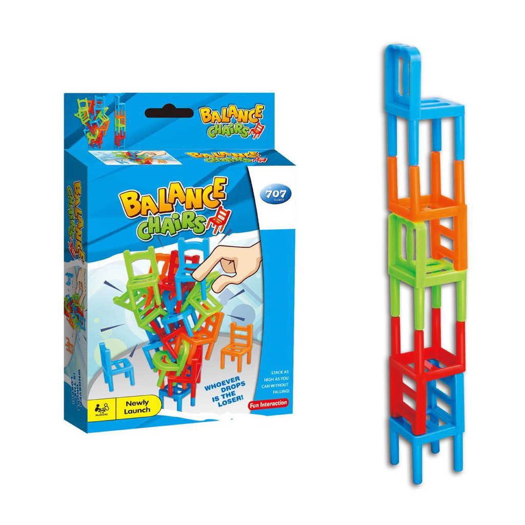 JUEGO DE MESA TORRE DE SILLAS 27 X 27 X 12 CM