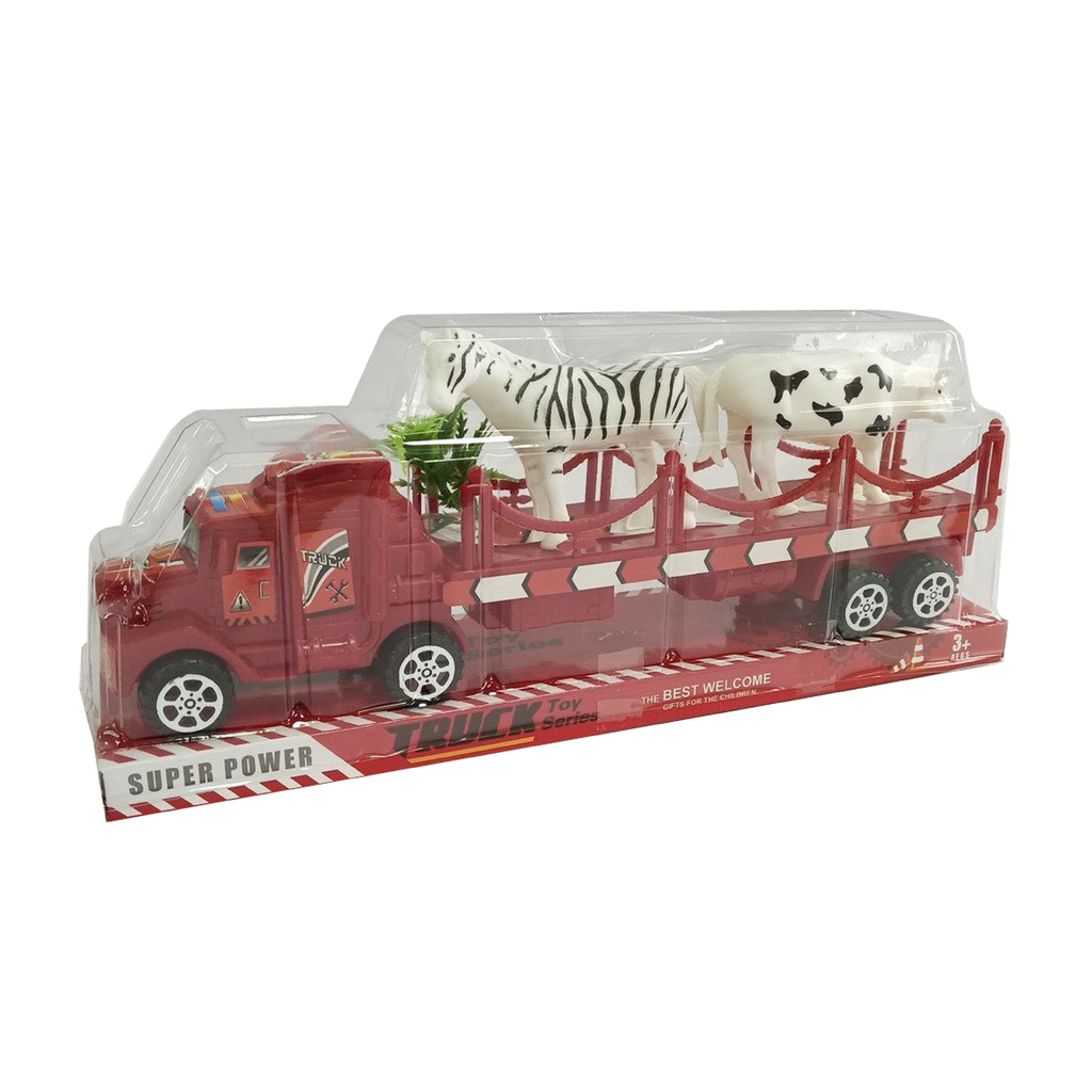 CAMION CON ACOPLADO A FRICCION 30 X 12 X 7 CM
