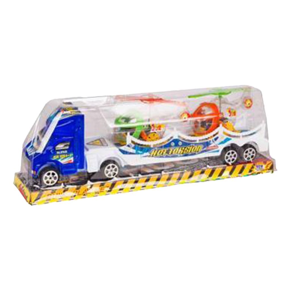 CAMION CON ACOPLADO A FRICCION 32 X 10 X 7 CM