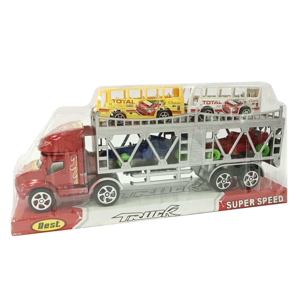 CAMION CON ACOPLADO A FRICCION 29 X 13 X 7 CM