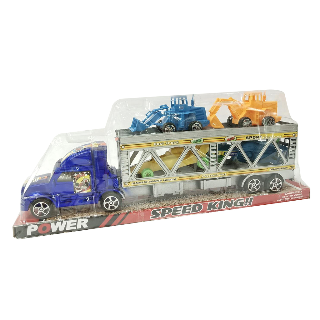 CAMION CON ACOPLADO A FRICCION 48 X 14 X 8 CM