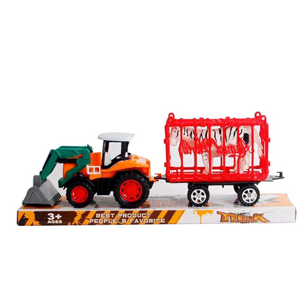 TRACTOR CON ACOPLADO A FRICCION 31 X 12 X 9 CM