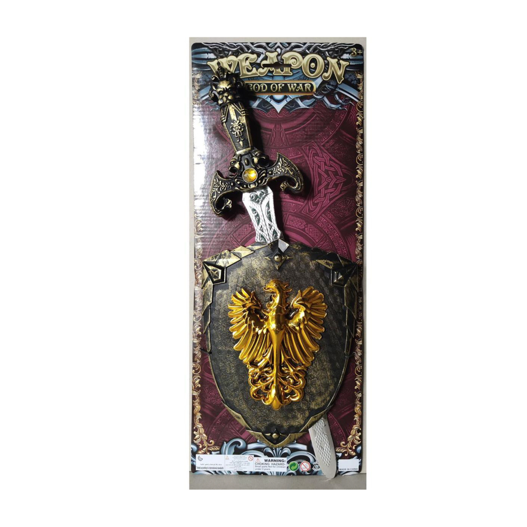 ESPADA Y ESCUDO 53 X 21 X 2 CM