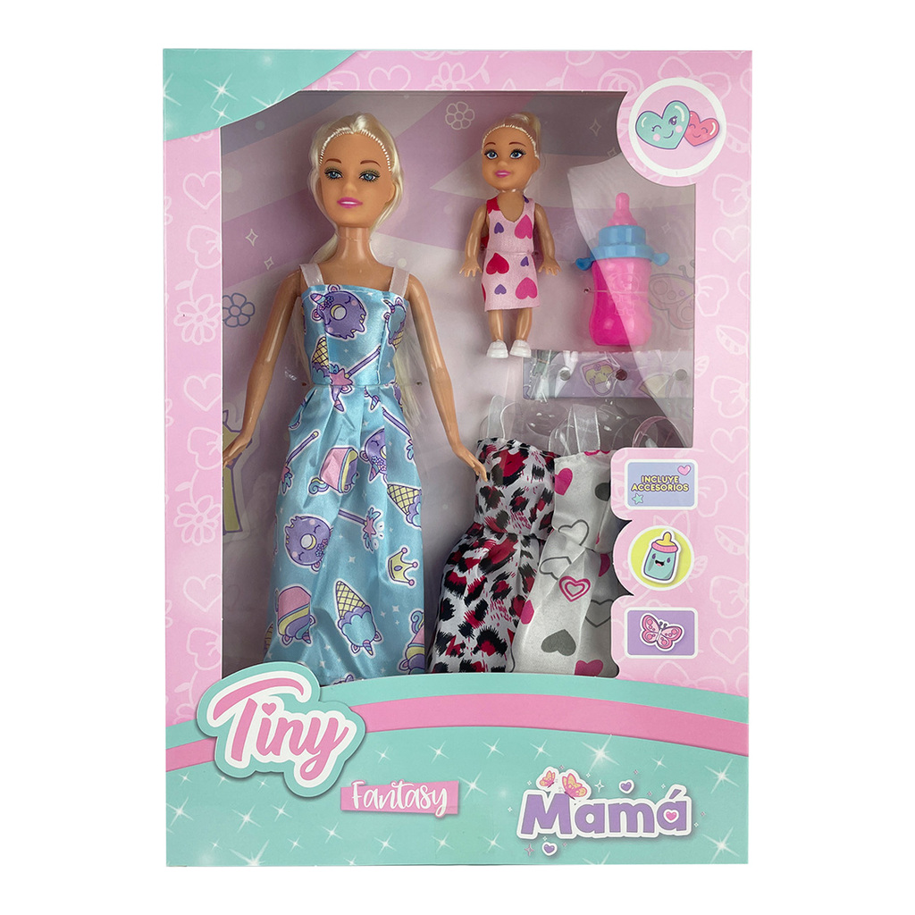 MUÑECA TINY FASHION 33 X 23 X 5 CM