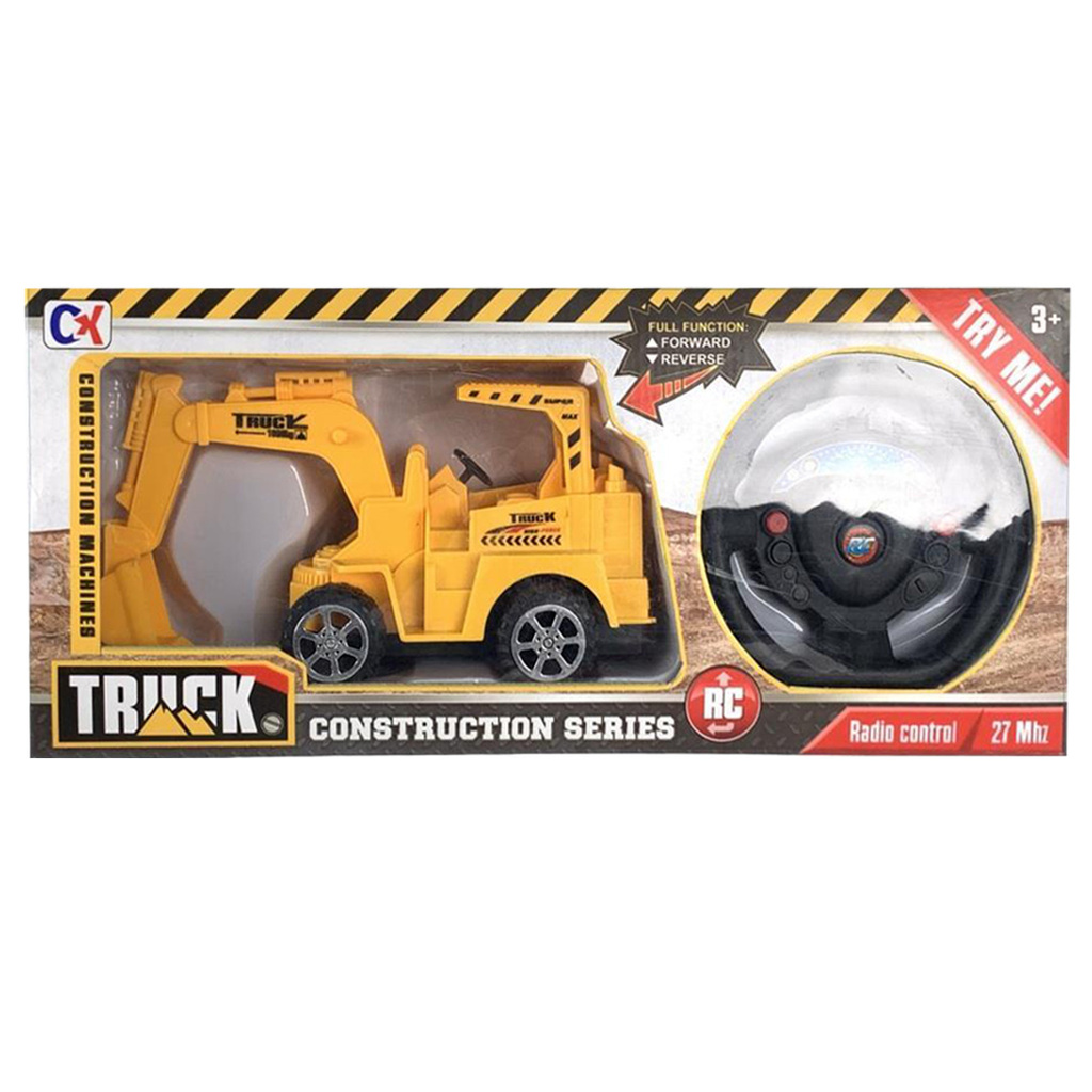 SUPER CAMION DE CONSTRUCCION A RADIO CONTROL 37 X 17 X 9 CM