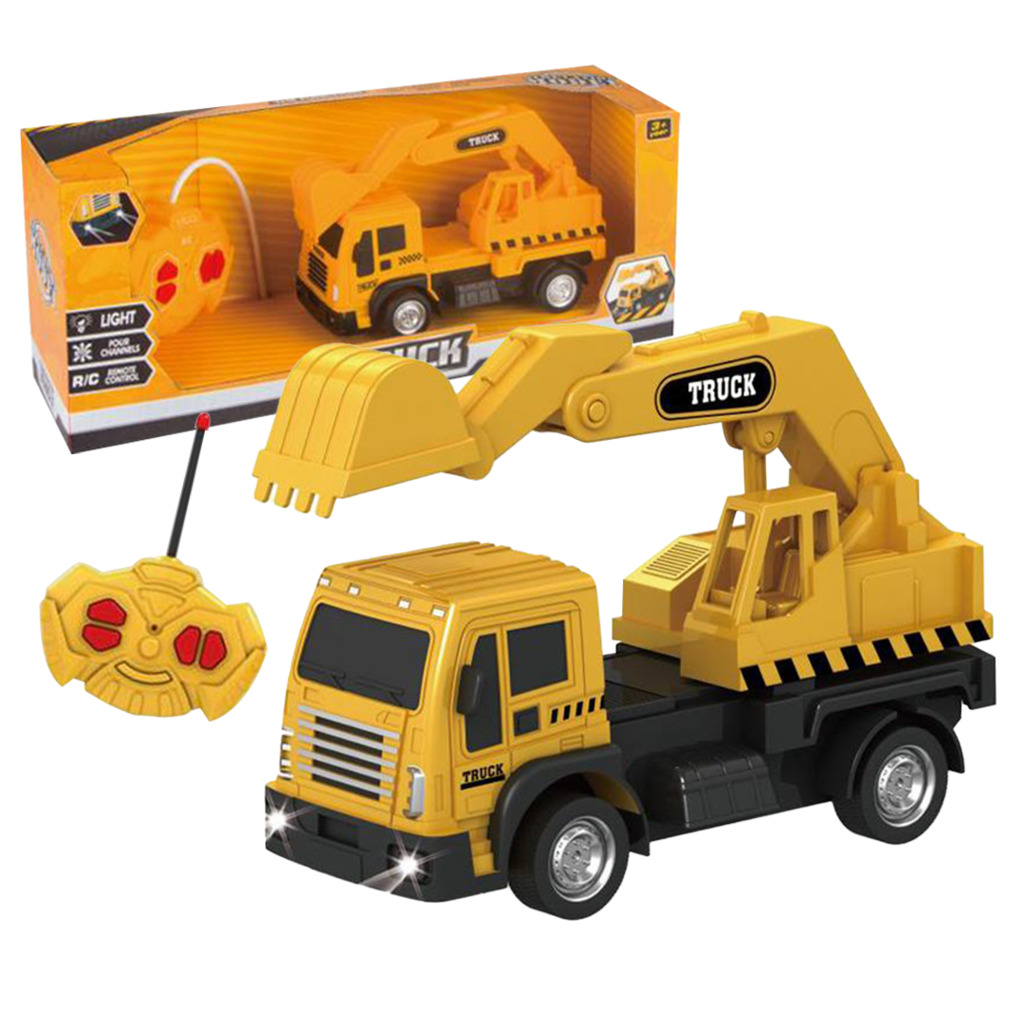 SUPER CAMION DE CONSTRUCCION A RADIO CONTROL 39 X 16 X 10 CM