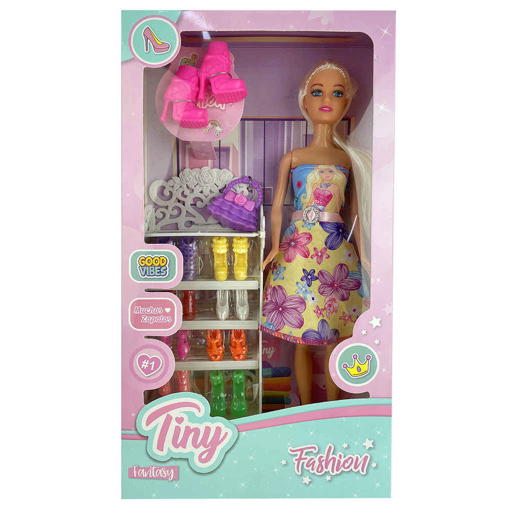 MUÑECA TINY FASHION 33 X 20 X 6 CM