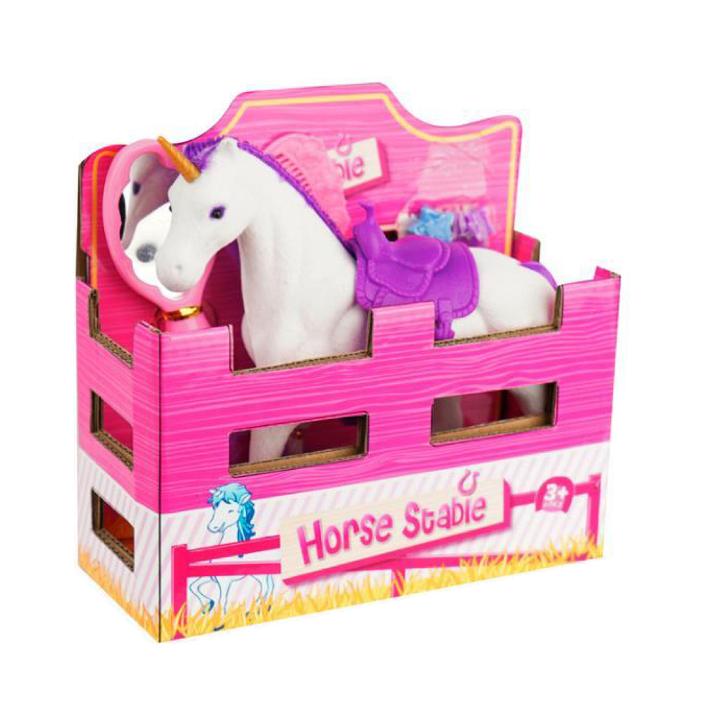 UNICORNIO CON ACCESORIOS 19 X 17 X 8 CM