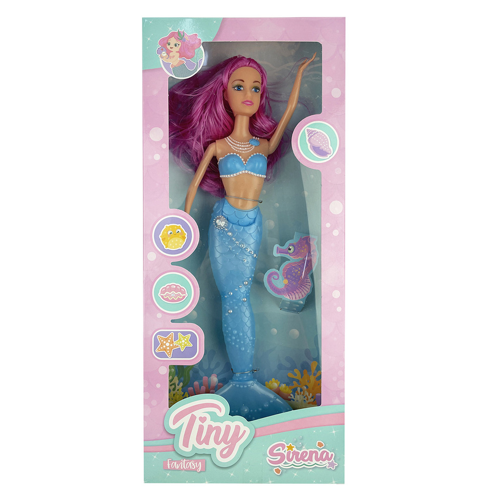 MUÑECA TINY SIRENA 33 X 16 X 5 CM