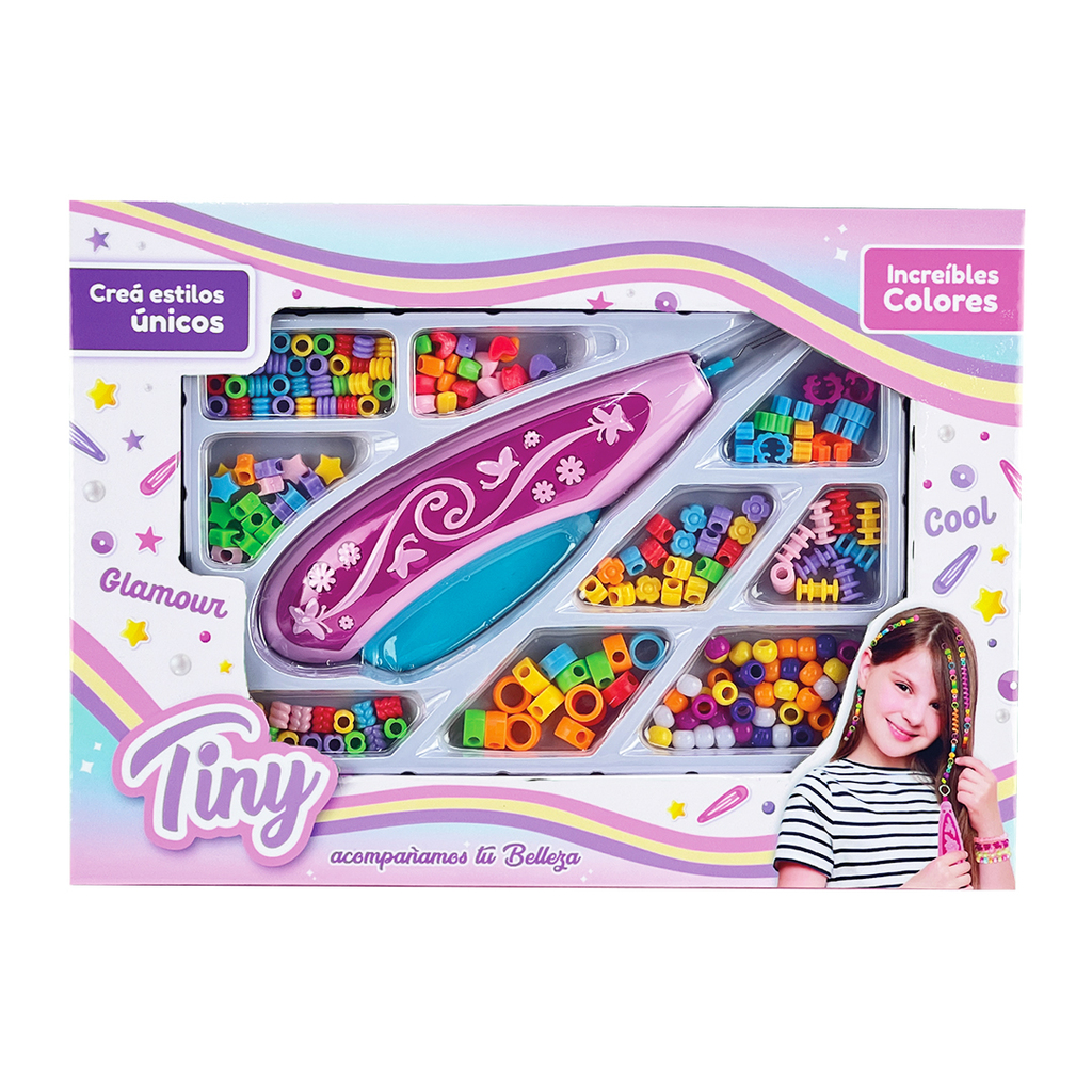 MAQUINA PARA HACER TRENZAS CON SET DE BIJOUTERIE (EN CAJA) 30X22X5CM