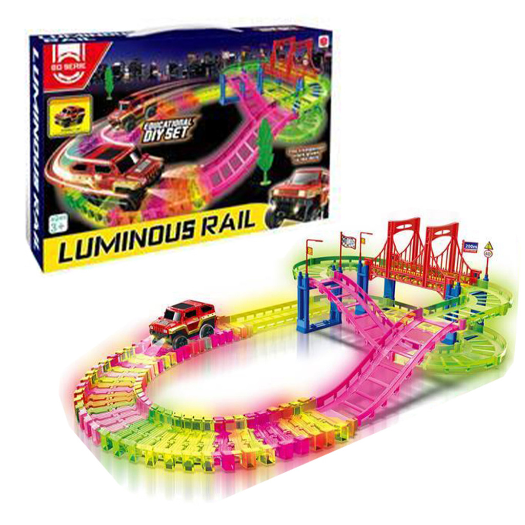 SUPER AUTO CON PISTA Y LUCES 34 X 24 X 6 CM