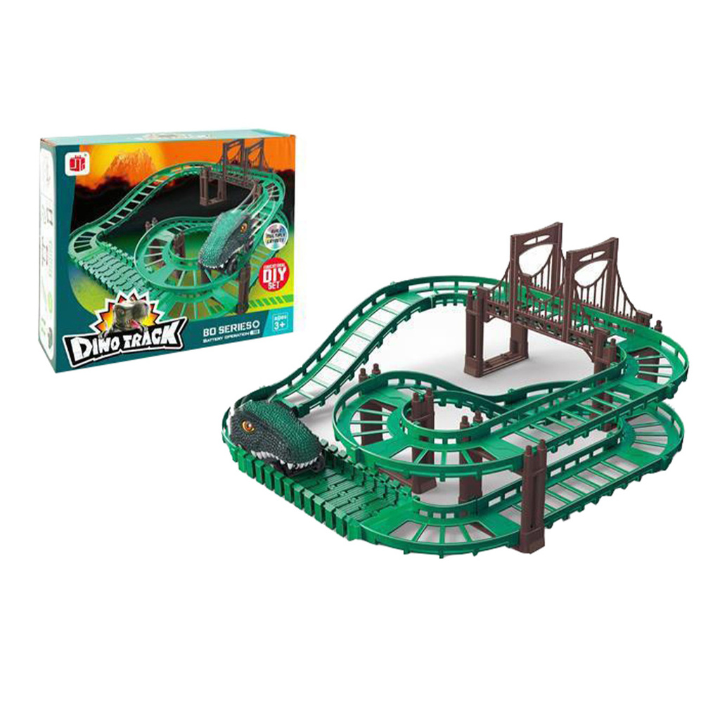 PISTA DINO TRACK AUTO DINOSAURIO 21 X 18 X 7 CM