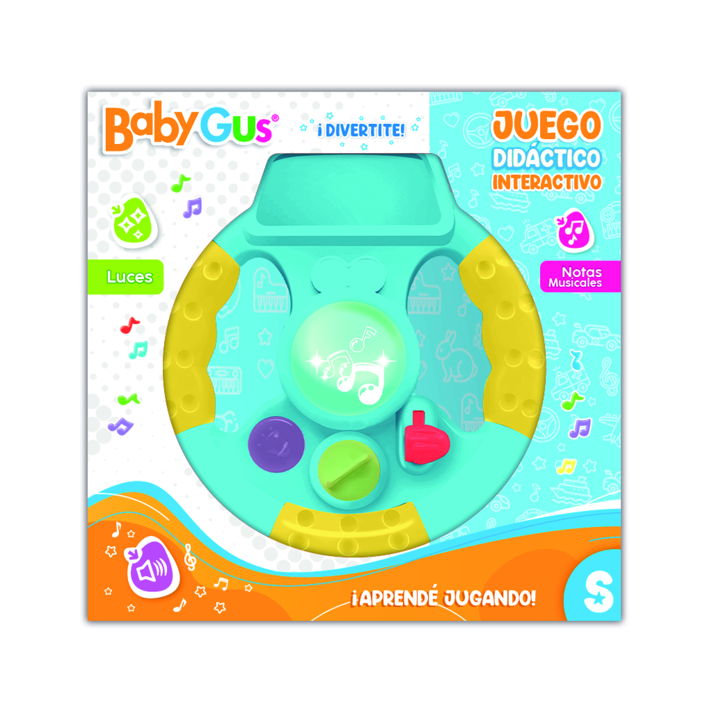 JUEGO INTERACTIVO CON LUZ Y SONIDO 22 X 22 X 7 CM