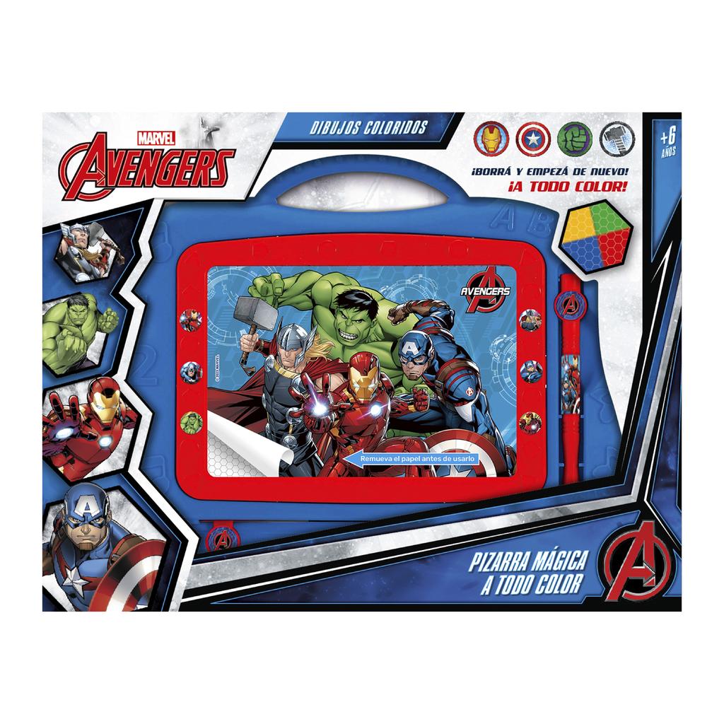 PIZARRA MAGICA A COLOR AVENGERS (EN CAJA) 24 X 20 X 6 CM