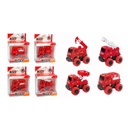 CAMION BOMBERO A FRICCION CON RUEDAS DE GOMA 17 X 12 X 8 CM