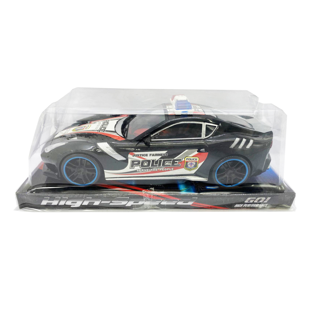 SUPER AUTO DE POLICIA A FRICCION 29 X 13 X 10 CM