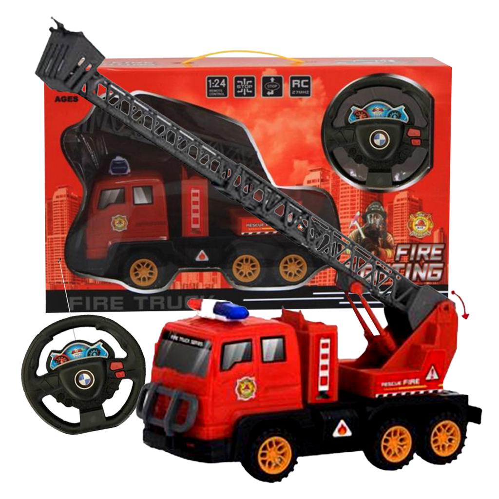 CAMION DE BOMBEROS A RADIO CONTROL 36 X 22 X 11 CM