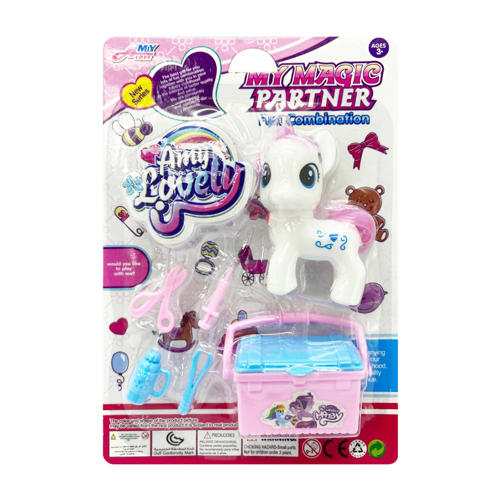 PONY CON ACCESORIOS 18 X 12 X 3 CM