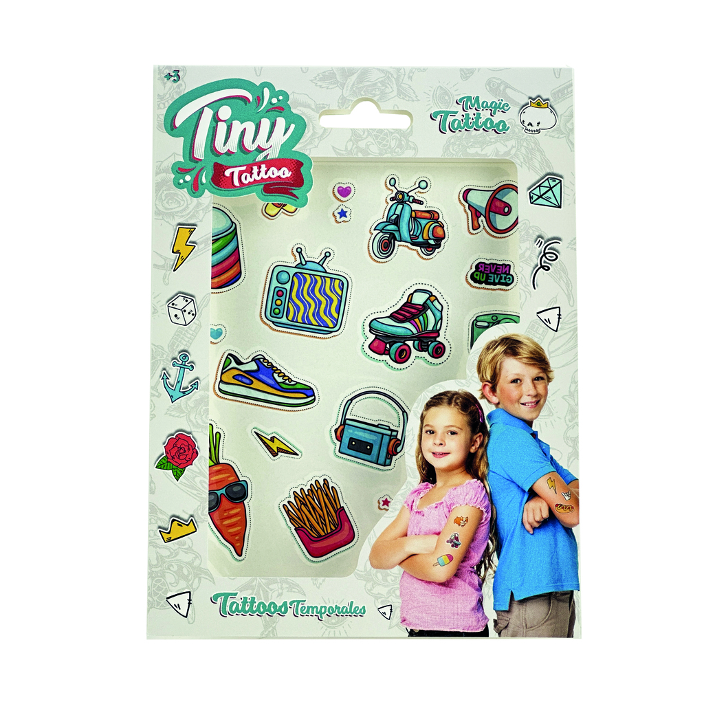 SET DE TATUAJES TINY 18 X 13 CM