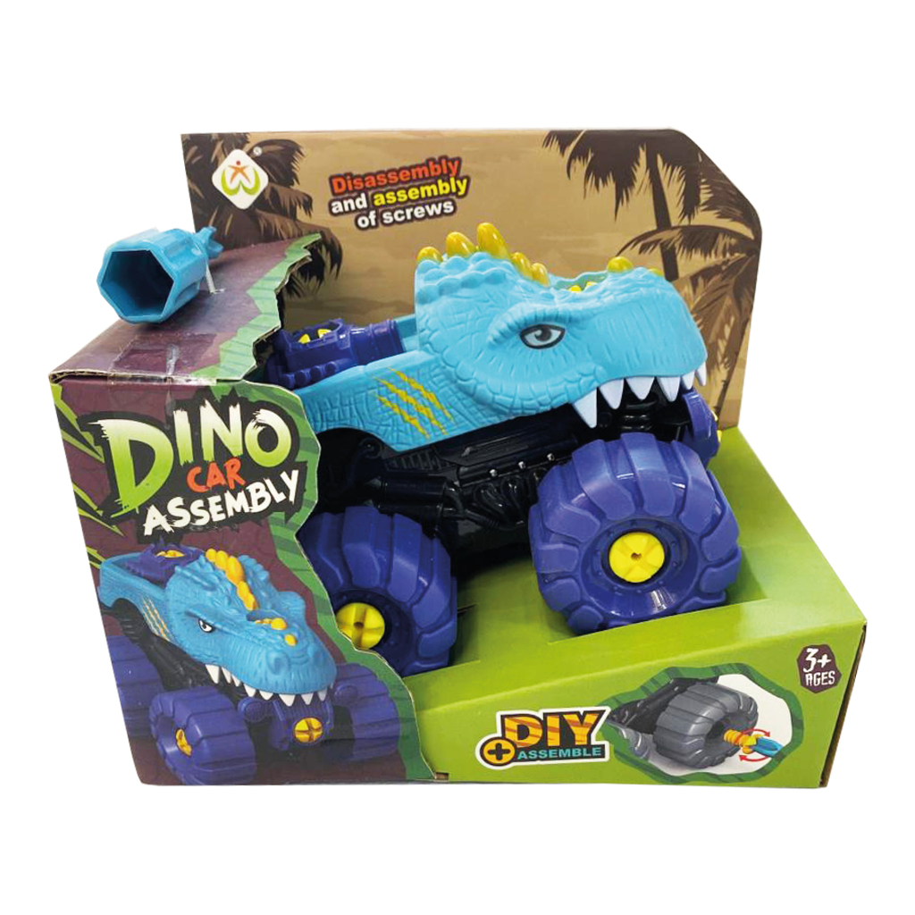 AUTO DINOSAURIO PARA ARMAR 19 X 15 X 13 CM