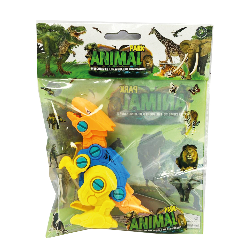 DINOSAURIO ROBOT PARA ARMAR 18 X 15 X 4 CM