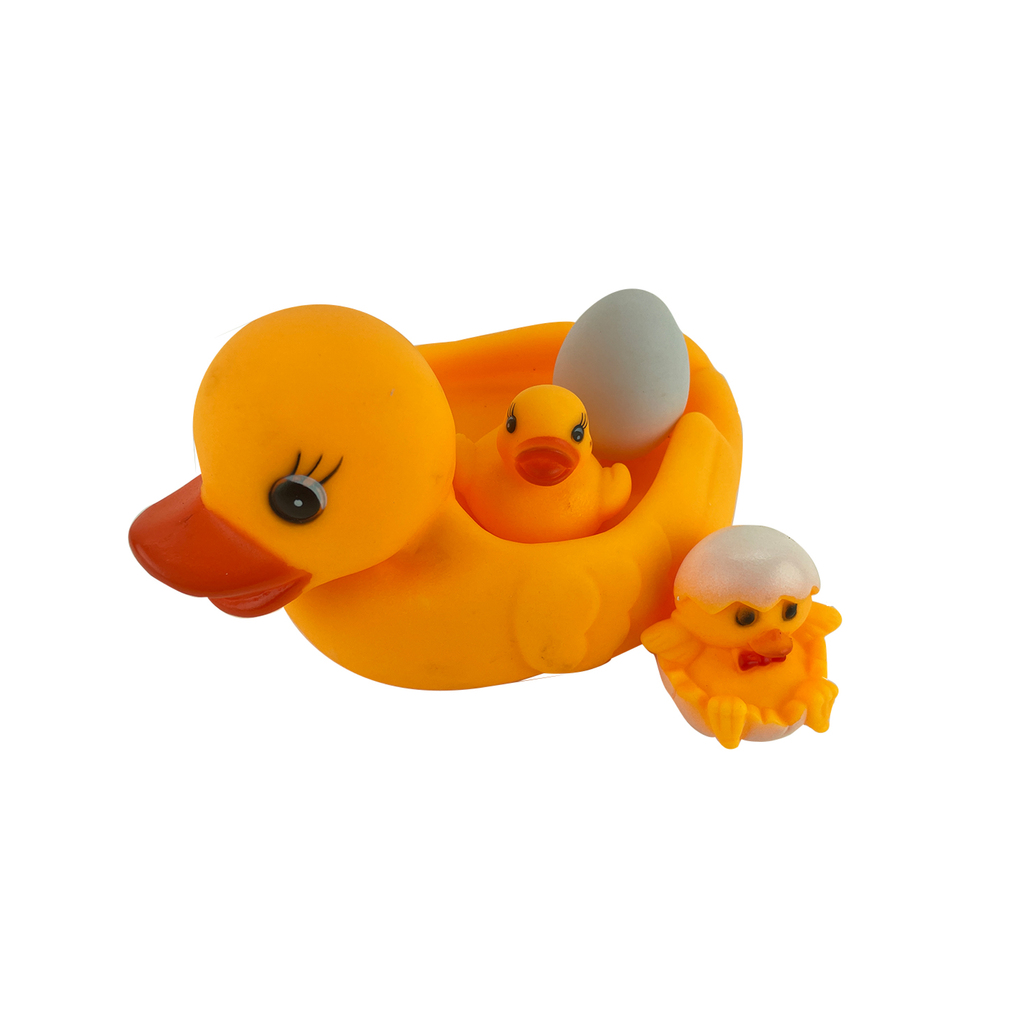 SET DE CHIFLES PATITOS 18 X 18 X 12 CM