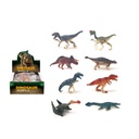 DINOSAURIOS DE GOMA 24 PIEZAS / DISPLAY DINOSAURIO: 10 CM 22 X 19 X 9 CM