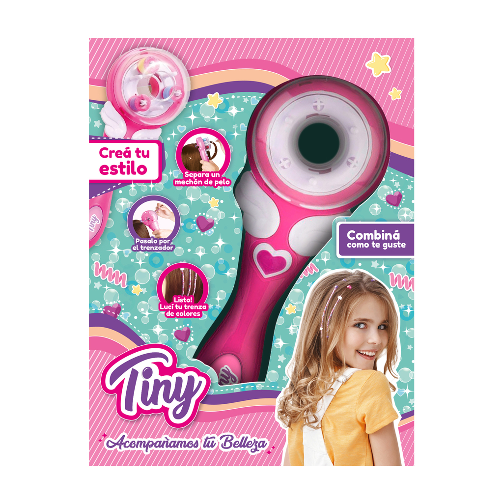 MAQUINA PARA HACER TRENZAS CON SET DE BIJOUTERIE TINY (EN CAJA) 23 X 30 X 8 CM