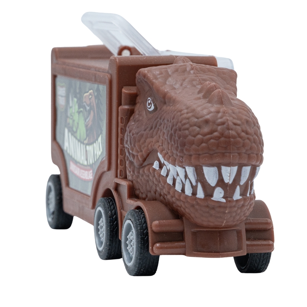 SET CAMION Y AUTITOS DINOSAURIO - TIBURON 16,5 X 5 X 7 CM