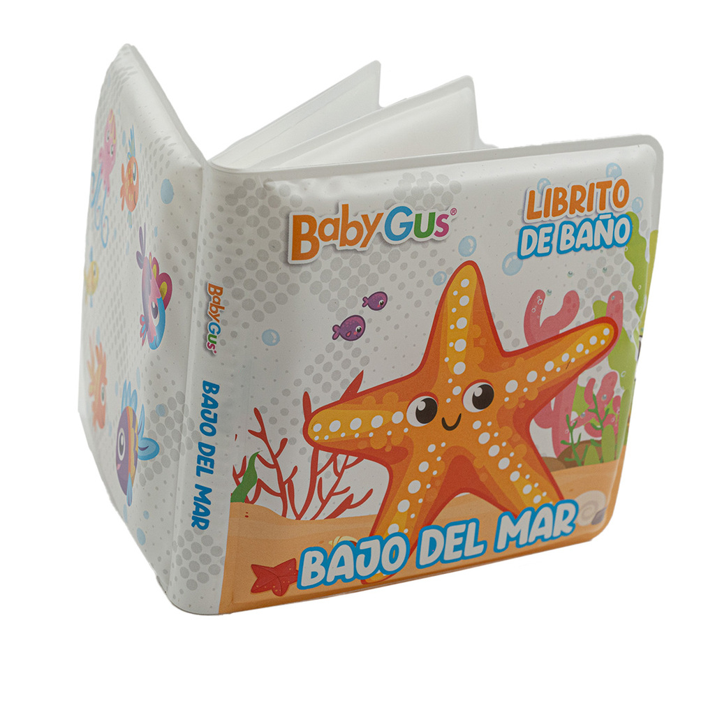 LIBRITO DIDACTICO PARA BAÑO BABY GUS 13 X 16,5 X 2,5 CM