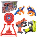 SET DE PISTOLAS LANZA DARDOS CON ACCESORIOS PARA PRACTICAR 40 x 24 x 7 CM