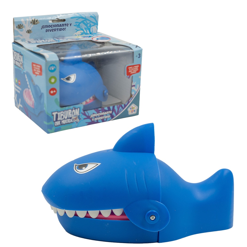 JUEGO TIBURON MUERDE DIENTES 14,5 X 12,5 X 13 CM