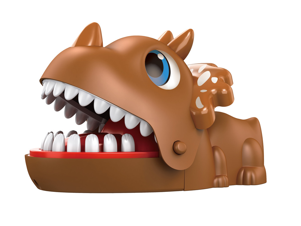 JUEGO DINOSAURIO MUERDE DIENTES 15,5 X 10,5 X 10 CM