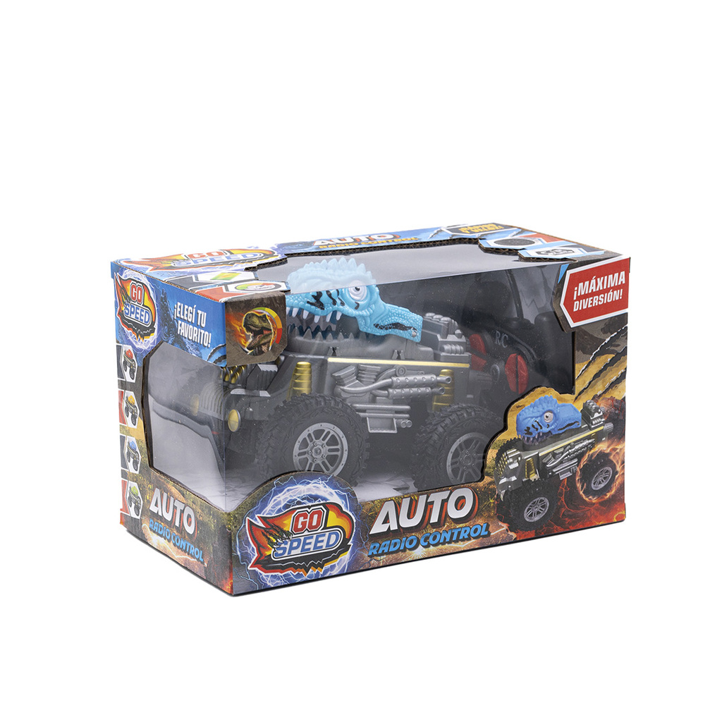 AUTO MONSTER DINO RADIO CONTROL GO SPEED 24 X 15 X 4 CM