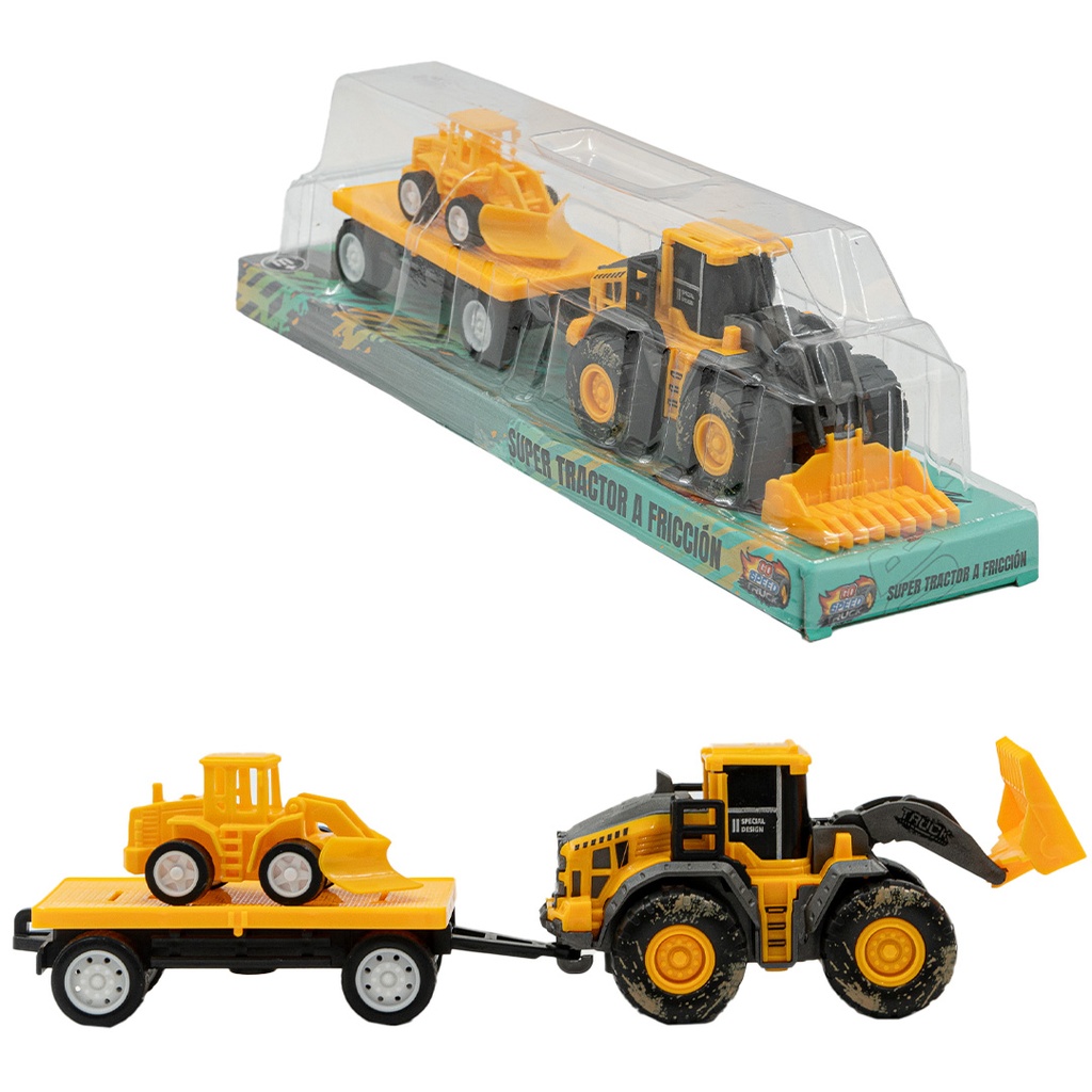 CAMION DE CONSTRUCCION A FRICCION GO SPEED 25 X 8,5 X 6 CM