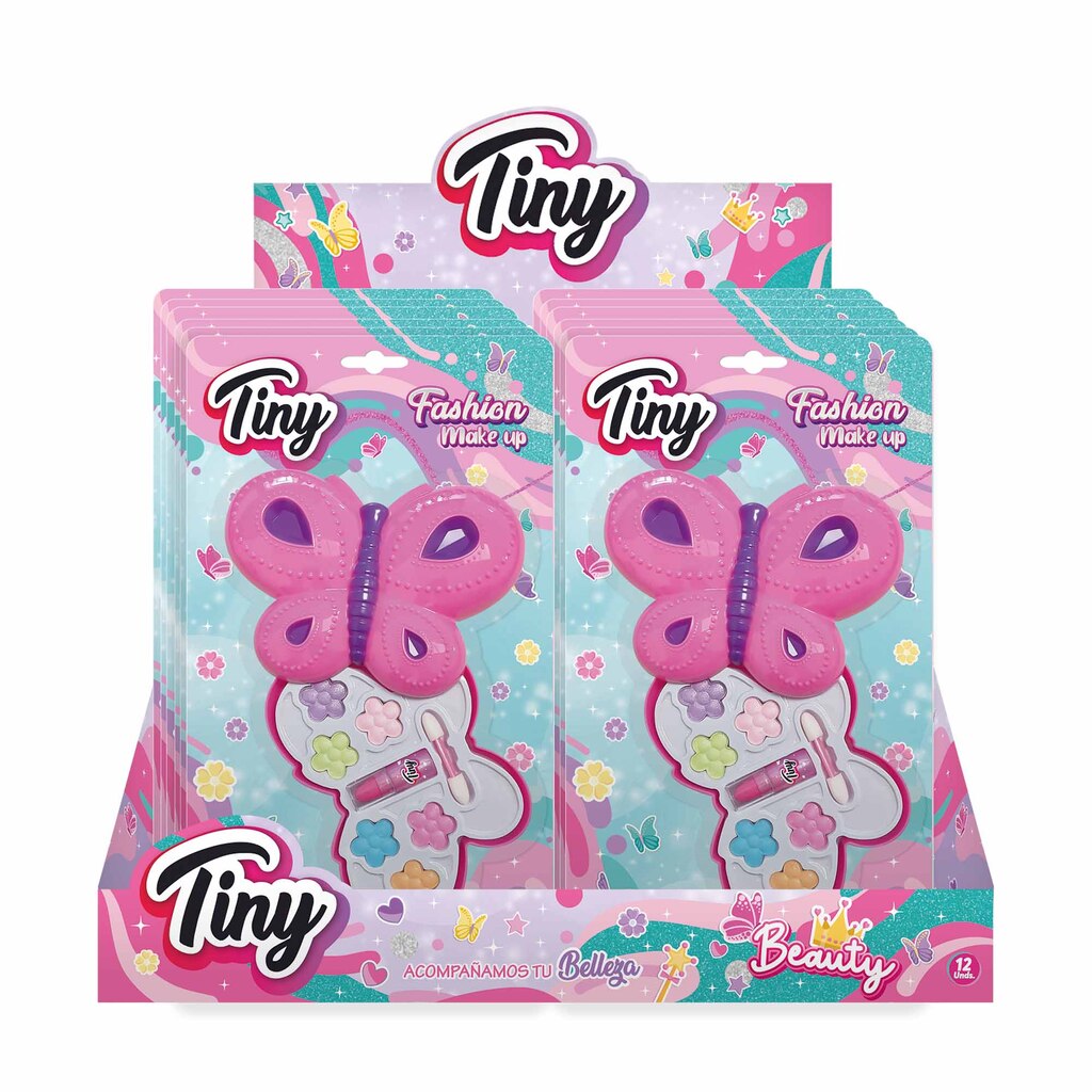 SET DE MAQUILLAJE MARIPOSA SOMBRA TINY 6PCS /DISPLAY 31 X 18 X 3CM