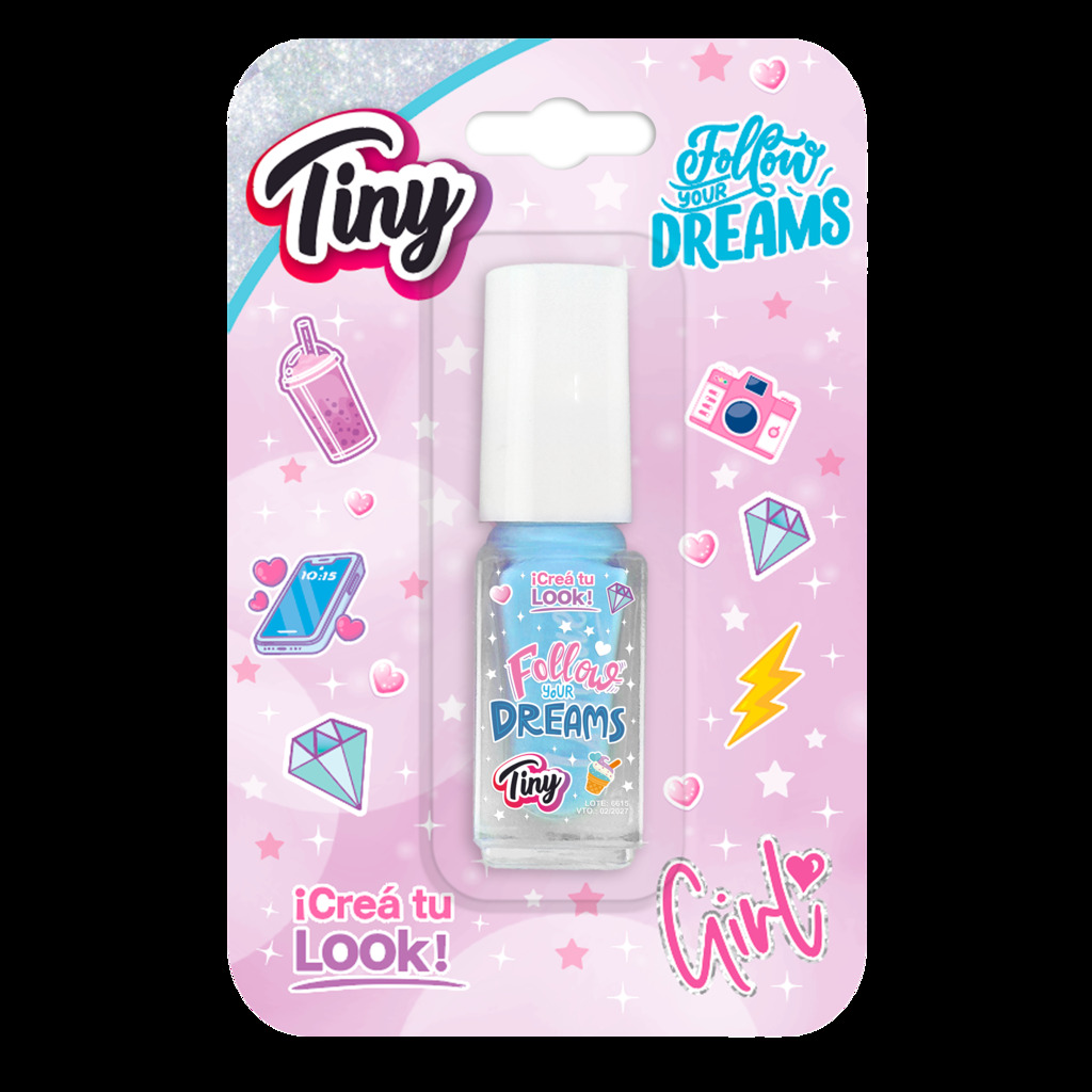 ESMALTE DE UÑAS TINY COLORES Y DISEÑOS SURTIDOS 11 X 8 X 3 CM